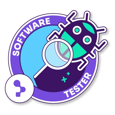 Software tester course badge