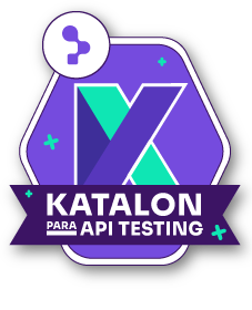 Katalon para API testing course badge