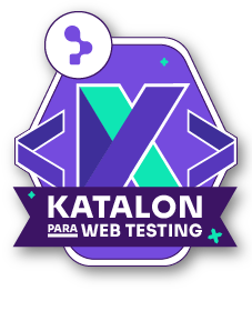 Katalon para WEB testing course badge