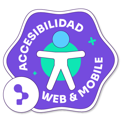 Pruebas de accesibilidad web y móvil course badge